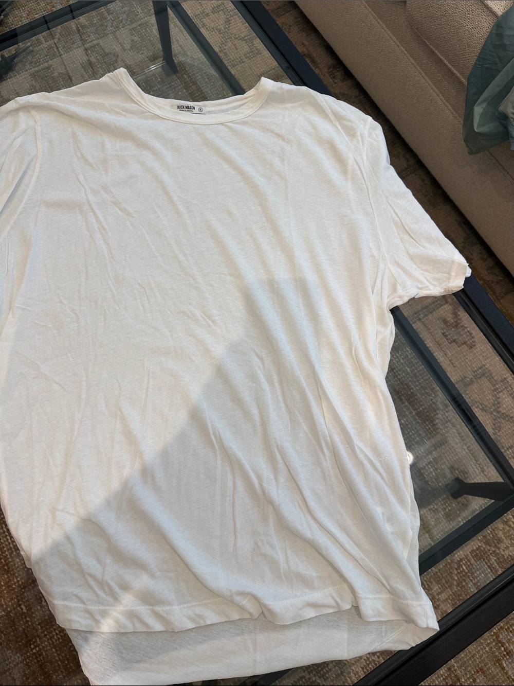 Buck Mason White Short Sleeve Crew Tee
